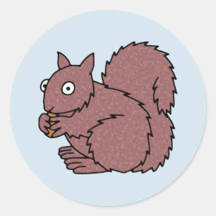Squirrel Classic Round Sticker
