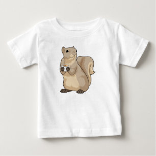 Squirrel Coffee Cup Baby T-Shirt