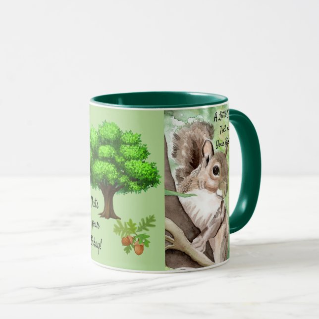 SQUIRREL Coffee Mug Tea Cup Original Art (Front Right)