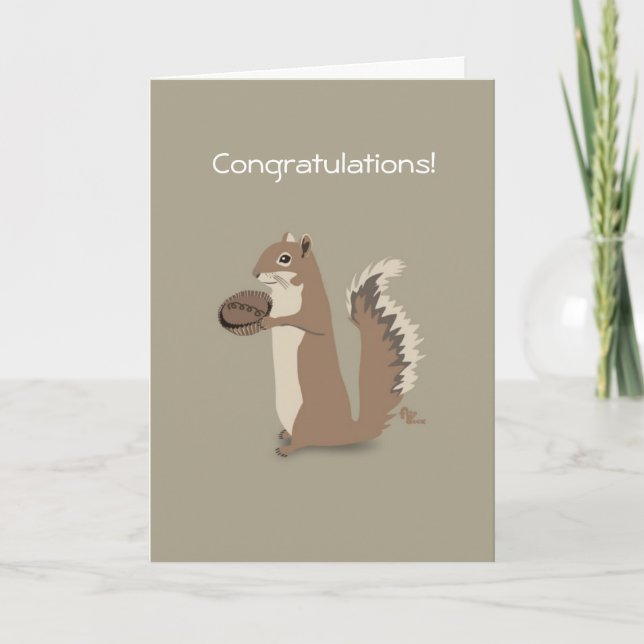 Squirrel Congratulations Card (Front)