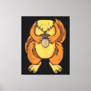 Squirrel Costume Halloween Easy Cosplay Last Canvas Print