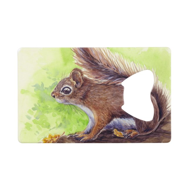 Squirrel Credit Card Bottle Opener (Back Horizontal)