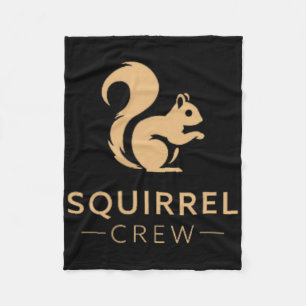 Squirrel Crew Climbing Ck Nature Fan Funny Woodlan Fleece Blanket
