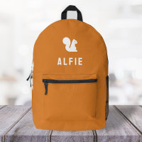 Squirrel Cute Modern Minimalist Orange
