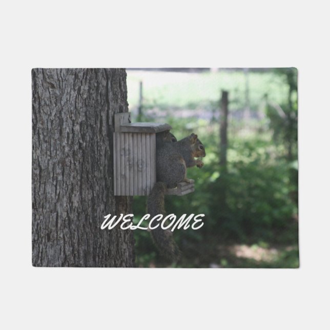 Squirrel Doormat (Front)