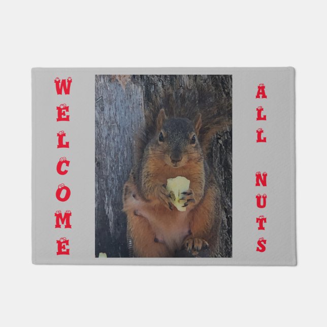 Squirrel Doormat (Front)