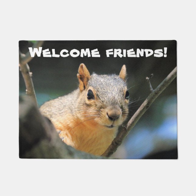 Squirrel Doormat (Front)