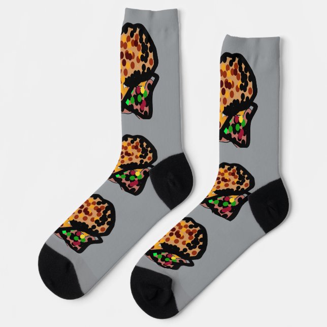 Squirrel dot art  socks (Left)