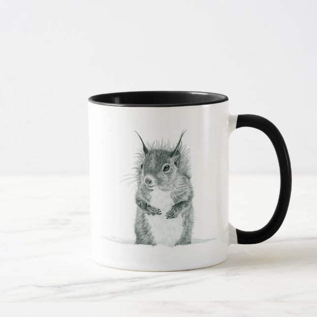 Squirrel Drawing Mug (Right)