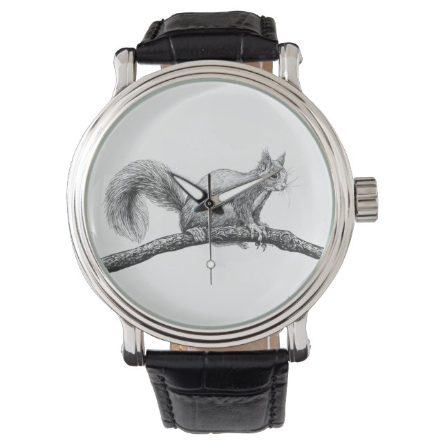 Squirrel drawing watch (Front)