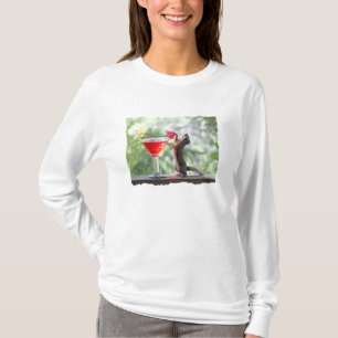 Squirrel Drinking Tropical Drink T-Shirt