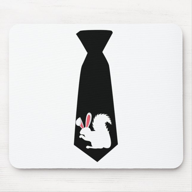Squirrel Easter Bunny Necktie For Boys  Mouse Pad (Front)