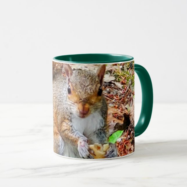 Squirrel Eating Food Mug (Front Right)