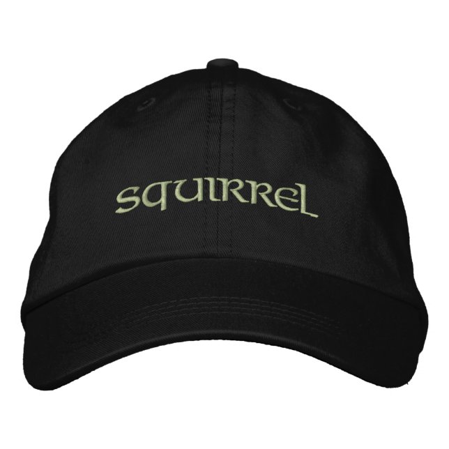 Squirrel Embroidered Hat (Front)