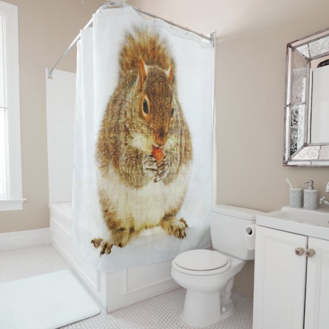 Squirrel Enjoying an Acorn (In Situ)