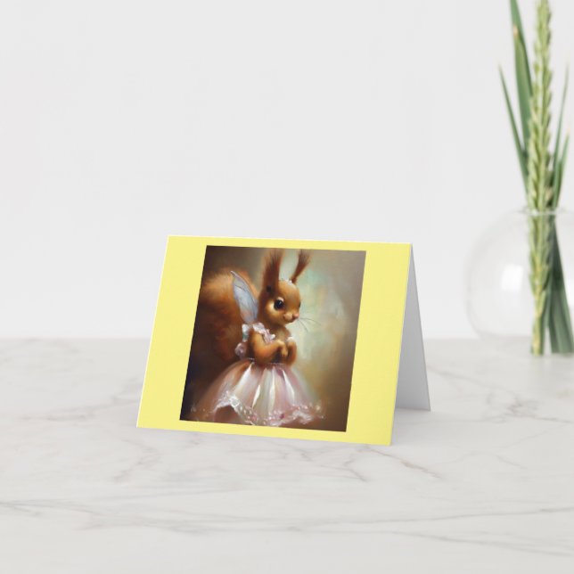 Squirrel Fairy Card (Front)