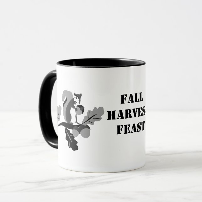 Squirrel Fall Harvest Feast Mug (Front Left)