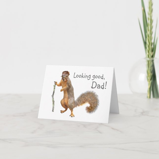 Squirrel Father's Day Card (Front)
