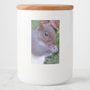 Squirrel Food Container Label