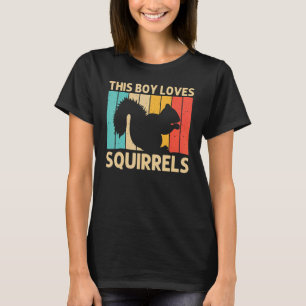 Squirrel For Boys Kids Squirrel   Chipmunk 80s T-Shirt