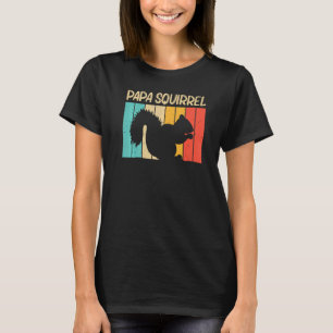 Squirrel For Men Dad Squirrel  Chipmunk 80s T-Shirt