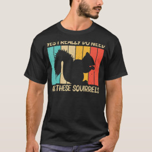 Squirrel For Men Women Squirrel  Chipmunk 80s T-Shirt
