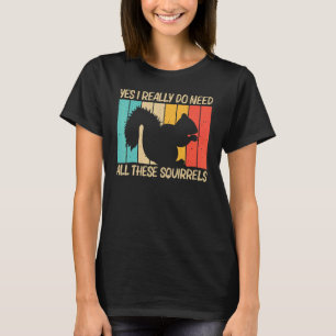 Squirrel For Men Women Squirrel  Chipmunk 80s T-Shirt