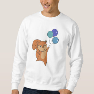 Squirrel Forest Animal Flies Balloons Sweatshirt
