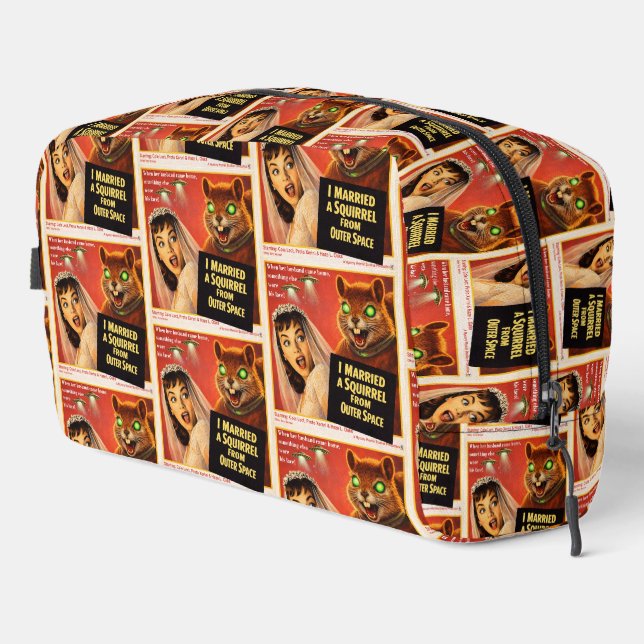 Squirrel from Outer Space Dopp Kit (Right Corner)