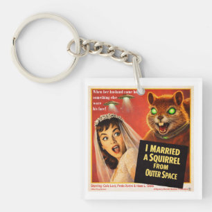 Squirrel from Outer Space Keychain