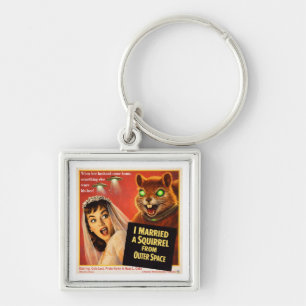 Squirrel from Outer Space Keychain