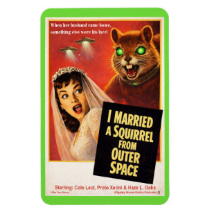Squirrel from Outer Space Magnet