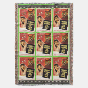 Squirrel from Outer Space Movie Parody Throw Blanket