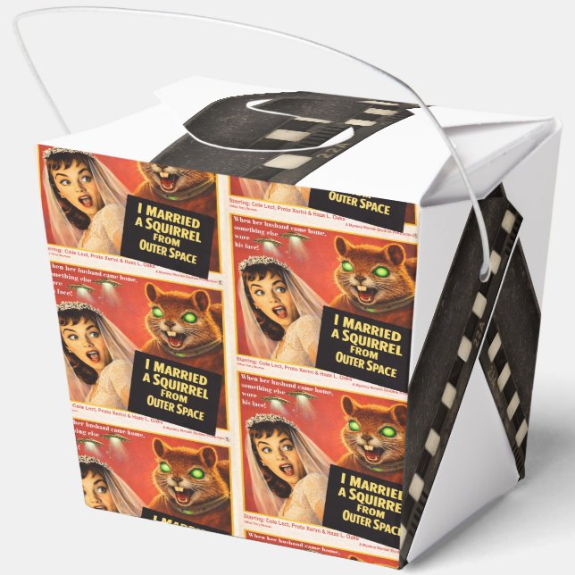 Squirrel from Outer Space Parody Favor Box (Back)