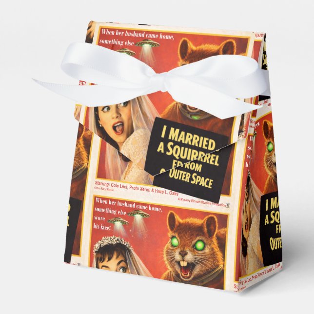 Squirrel from Outer Space Parody Favor Box (Front Side)