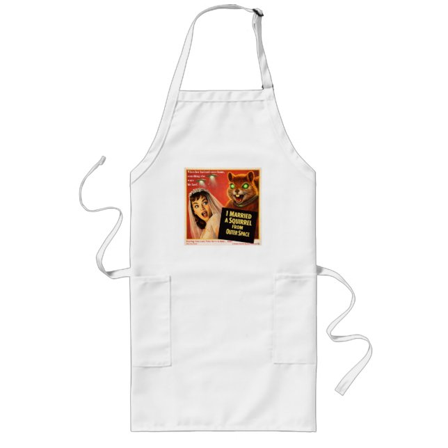 Squirrel from Outer Space Parody Long Apron (Front)