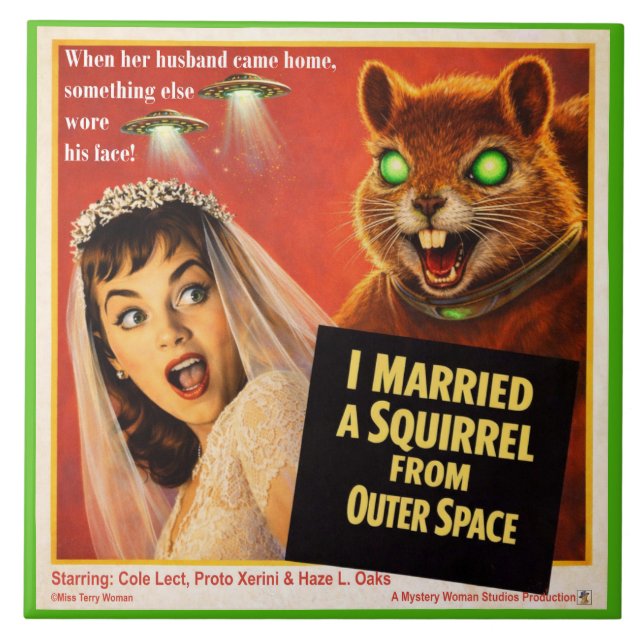Squirrel from Outer Space Parody Tile (Front)