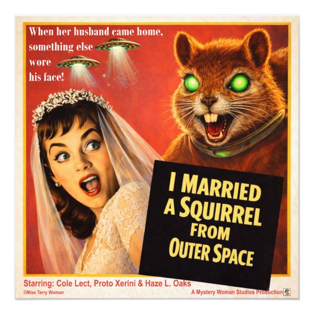 Squirrel from Outer Space Photo Print (Front)