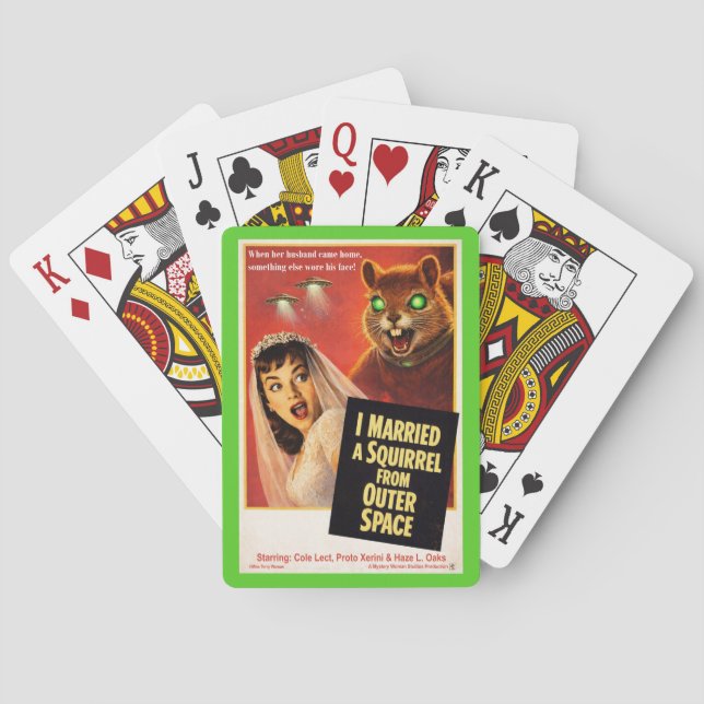 Squirrel from Outer Space Playing Cards (Back)