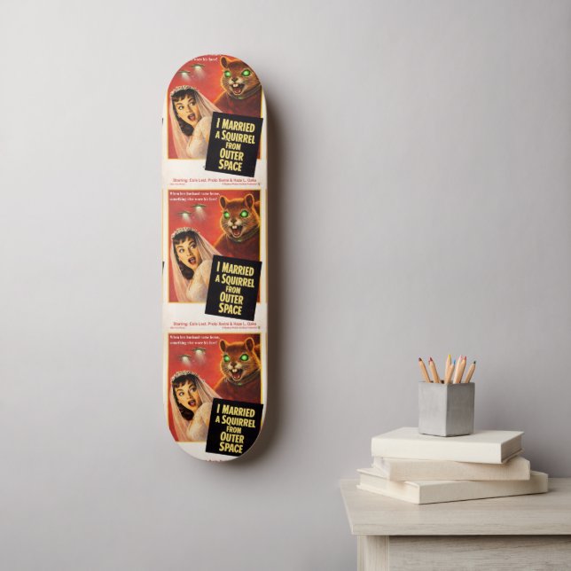 Squirrel from Outer Space Skateboard (Wall Art)