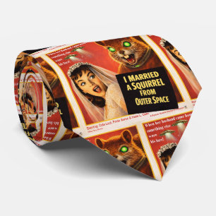 Squirrel from Outer Space Tie