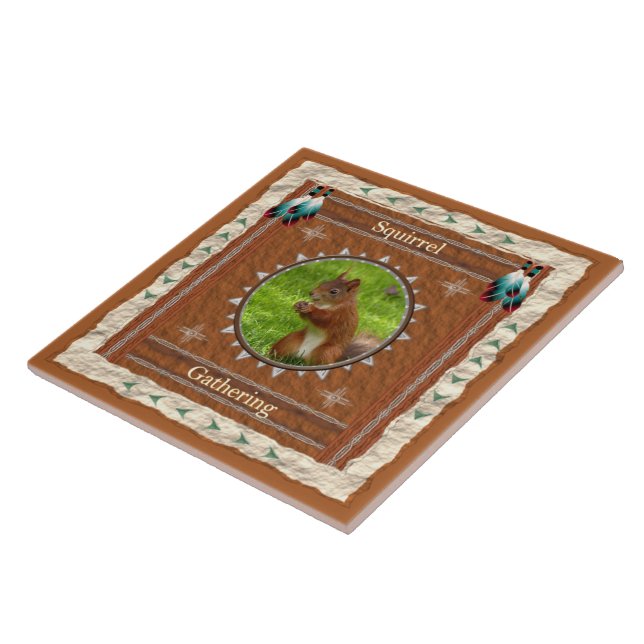 Squirrel Gathering Energy Tile (Side)