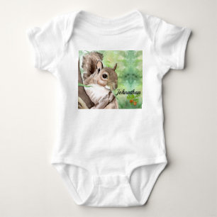 Squirrel Gender Neutral Infant Outfit Baby Bodysuit