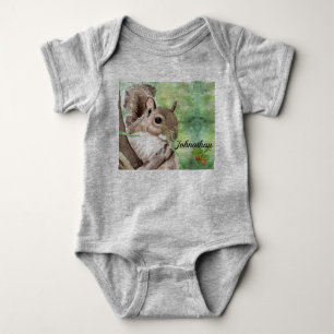 Squirrel Gender Neutral Infant Outfit Baby Bodysuit