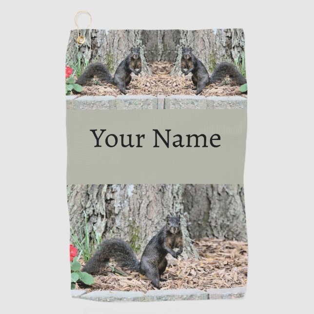 Squirrel Golf Towel (Front)