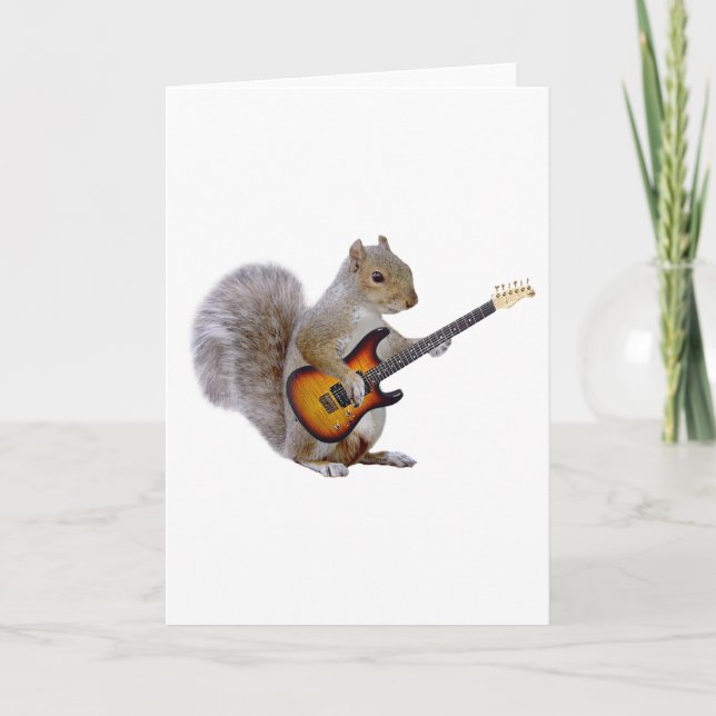Squirrel Guitar Card (Front)