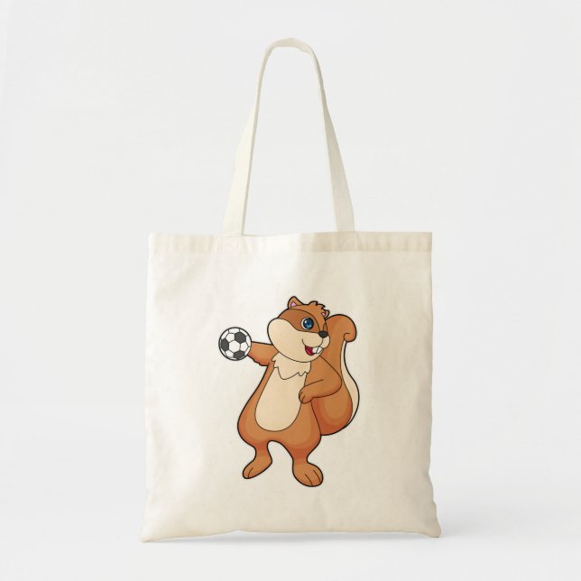 Squirrel Handball player Handball Tote Bag (Front)