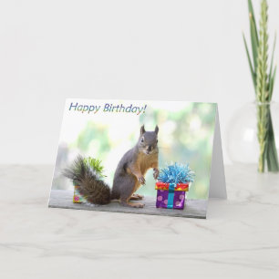 Squirrel Happy Birthday! Card