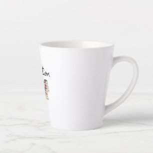 Squirrel Hibernation Reading Latte Mug