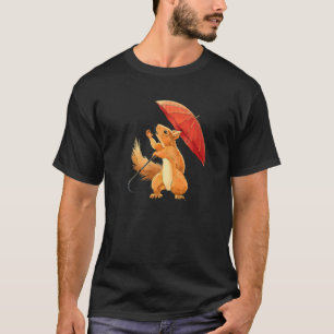 Squirrel Holding Umbrella Squirrel Enthusiast T-Shirt